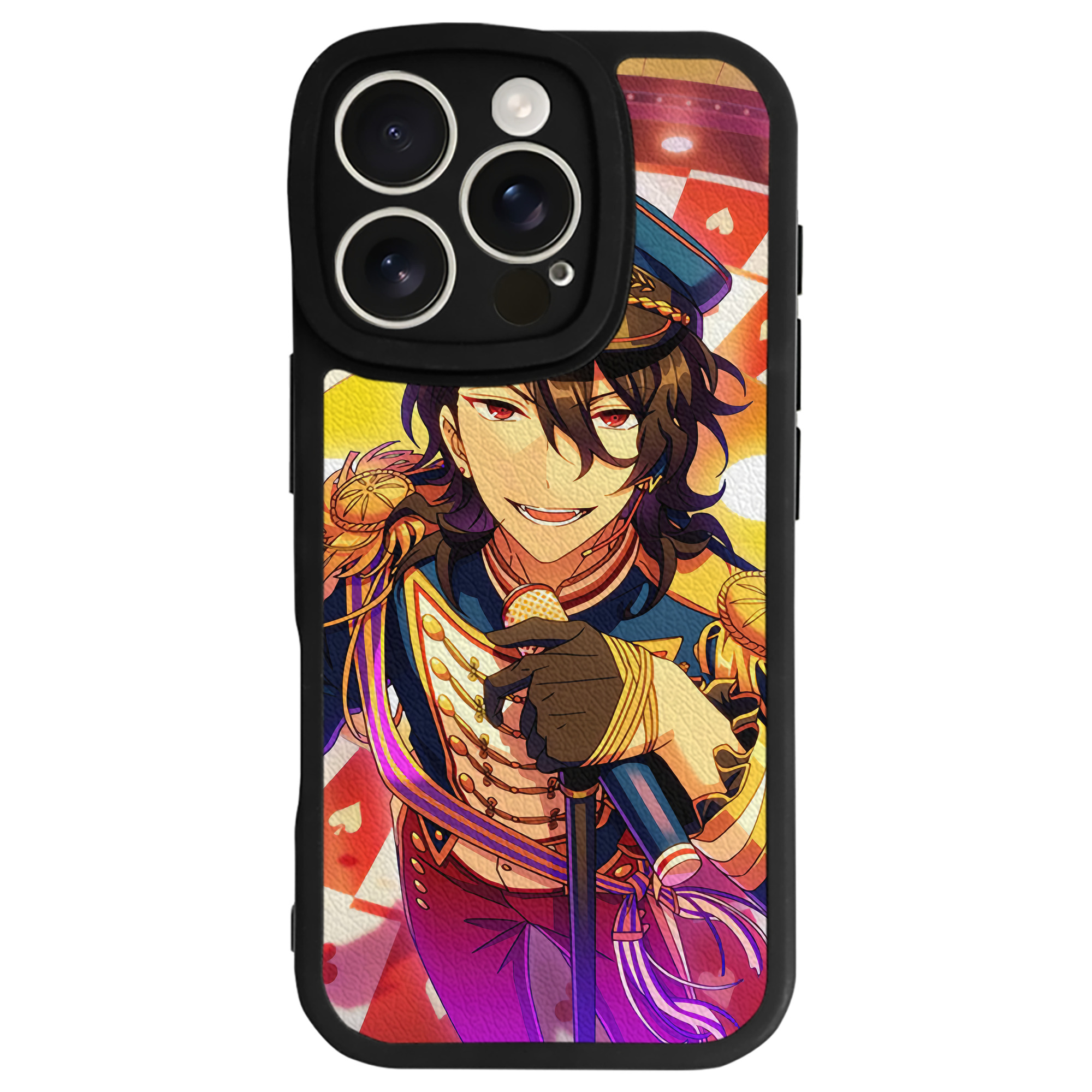 （画像用） あんさんぶるスターズ! Ensemble Stars 【iPhone 16シリーズ対応】シリコンスマホケース（レザー調） 材質：シリコン